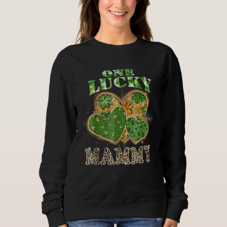 Sweatshirt Un chanceux Mammy Heart Tee Jour de la Saint Patri