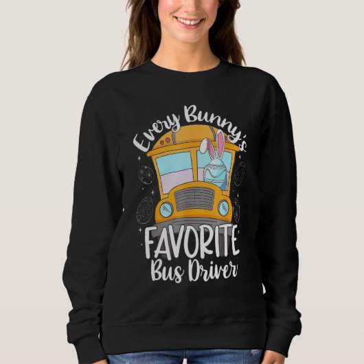 Sweatshirt Un chauffeur de bus scolaire préféré de chaque lap (Devant)