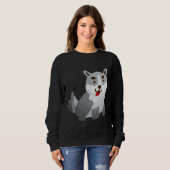 Sweatshirt Un chouette Chubby Sibérien Husky (Devant entier)