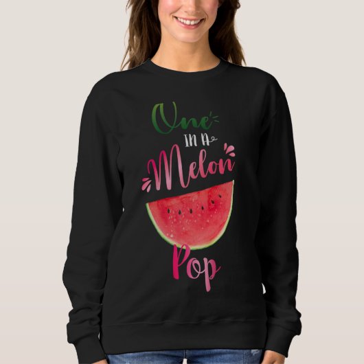 Sweatshirt Un Dans Un Melon Pop Waterlemon Summer Père (Devant)
