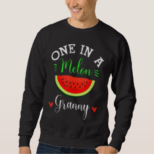 Sweatshirt Un Dans Une Famille D'Été Melon Granny Watermelon
