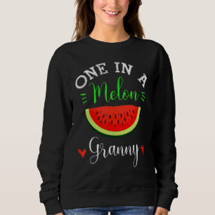 Sweatshirt Un Dans Une Famille D'Été Melon Granny Watermelon