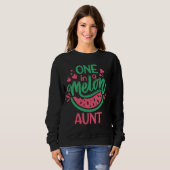 Sweatshirt Un Dans Une Tante Melon Thème De Fruit D'Été Fruit (Devant entier)