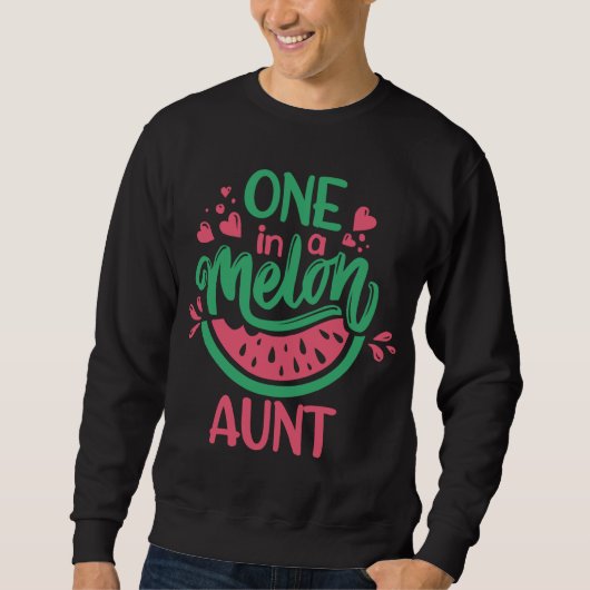 Sweatshirt Un Dans Une Tante Melon Thème De Fruit D'Été Fruit (Devant)