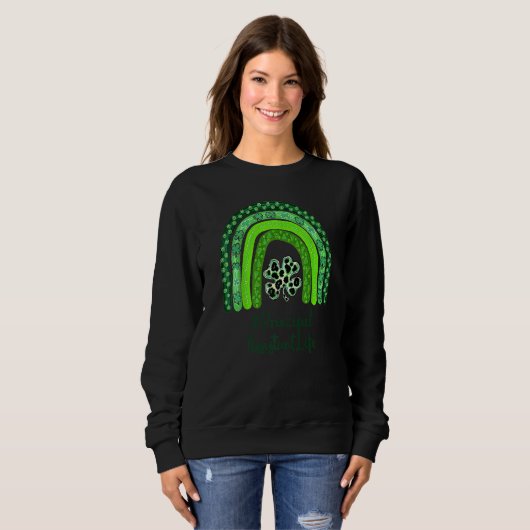 Sweatshirt Un enseignant chanceux St Patrick's Day Principal  (Devant entier)