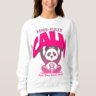 Sweatshirt Un esprit calme, plein coeur, comme un panda paisi