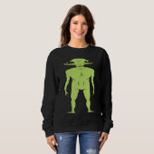 Sweatshirt Un extraterrestre juste debout là (Devant entier)