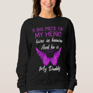 Sweatshirt Un Gros Morceau De Mon Coeur Vit Au Ciel Et Il Est