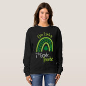 Sweatshirt Un heureux Jour de la Saint Patrick d'enseignant i (Devant entier)