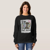 Sweatshirt Un Hip Professeur d'Arts Visuels Leopard Enseignan (Devant entier)