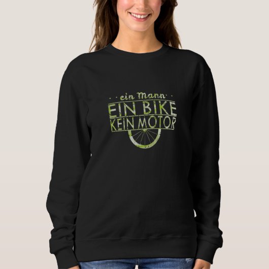 Sweatshirt Un Homme Un Vélo Non Moteur Vélo De Route Mtb (Devant)