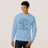 Sweatshirt un homosexuel a sauvé le monde (Devant entier)