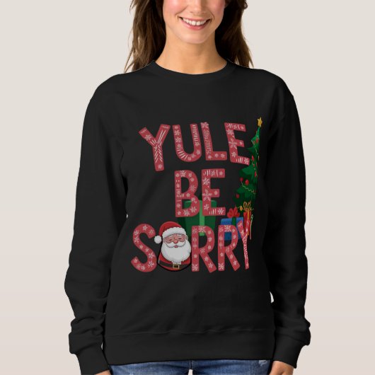 Sweatshirt Un jeu de mots pour un rire festif (Devant)