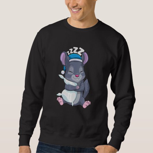 Sweatshirt Un joli pyjama pour femmes Chinchilla nuit (Devant)