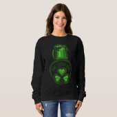 Sweatshirt Un jour heureux Saint Patrick's Day Shamrock irlan (Devant entier)