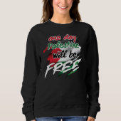Sweatshirt Un jour la Palestine sera LIBRE (Devant)