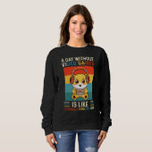 Sweatshirt Un Jour Sans Jeux Vidéo Est Comme Si J'Avais Litté (Devant entier)