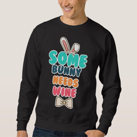 Sweatshirt Un Lapin A Besoin De Vin 28 (Devant)