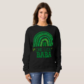 Sweatshirt Un Lucky Baba Shamrock Patrick S Day Rainbow Iris (Devant entier)