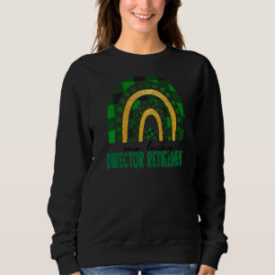 Sweatshirt Un Lucky Directeur Retraite St patrick Arc-en-ciel
