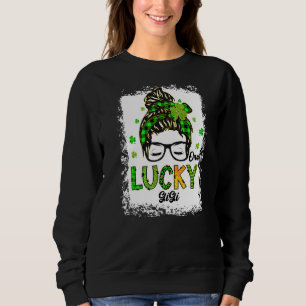 Sweatshirt Un Lucky Gigi Messy Bun Cheveux Bleached Saint Pat