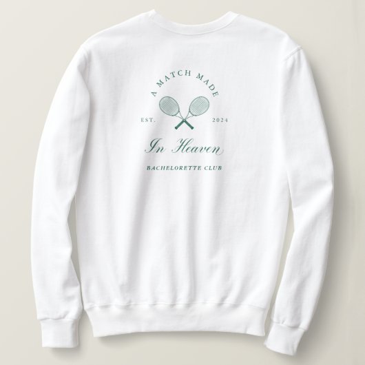 Sweatshirt Un match fait dans la Bachelorette du Ciel (Design dos)