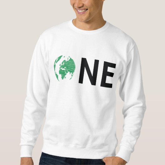 Sweatshirt Un monde (vert/noir) Crewneck (Devant)