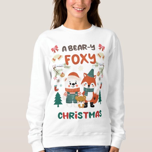 SWEATSHIRT UN NOËL FOXY OURS ! (Devant)