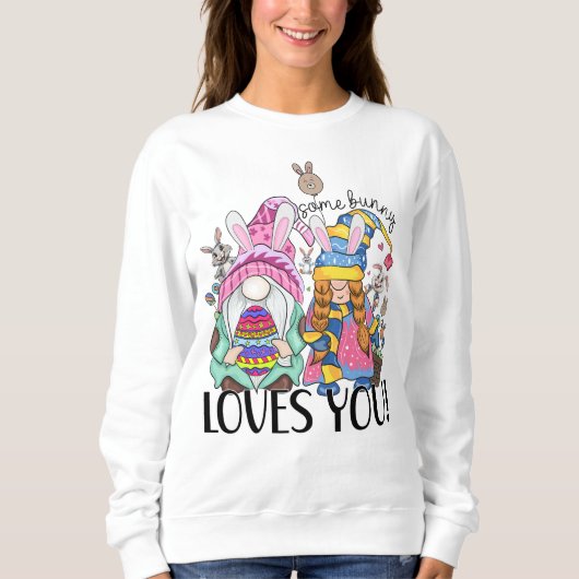 Sweatshirt Un petit lapin t'aime (Devant)