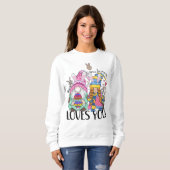 Sweatshirt Un petit lapin t'aime (Devant entier)