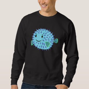 Sweatshirt Un Petit Poisson De Puffer Mignonne Nage Pour Vous