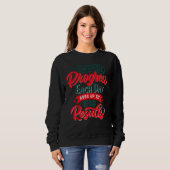 Sweatshirt Un Petit Progrès Chaque Jour Faim Caterpillar Reto (Devant entier)