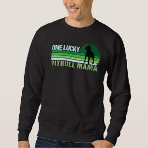 Sweatshirt Un Pitbull Lucky Mama Funny St Patrick's Day Pitb