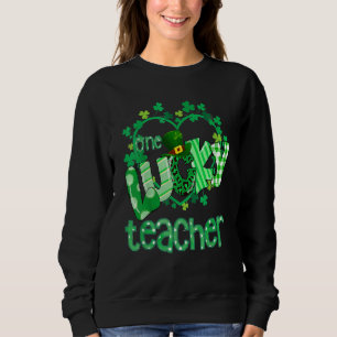 Sweatshirt Un professeur chanceux de niveau Heart Happy St Pa