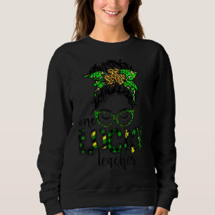 Sweatshirt Un Professeur chanceux St Patrick Jour Enseignant