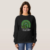 Sweatshirt Un Professeur Chanceux St Patrick S Day School (Devant entier)