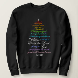 Sweatshirt Un Sauveur est né Luke 2-11 Chemises à Sapin de No
