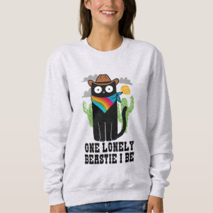 Sweatshirt Un seul Beastie solitaire je suis - Cowboy Cat