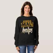 Sweatshirt Un seul Malt aide Scotch Whiskey (Devant entier)