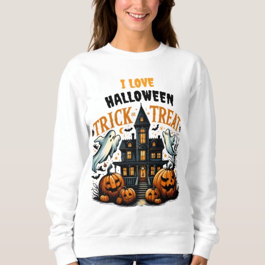Sweatshirt Un tour-ou-gâteau éffrayant dans un ancien manoir (Devant)