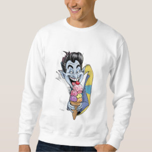 Sweatshirt Un vampire drôle, pas si effrayant à manger de la 
