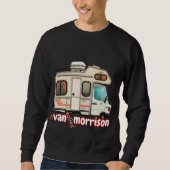 Sweatshirt Un Van S'Appelle Morrison. Camping et Surfer (Devant)