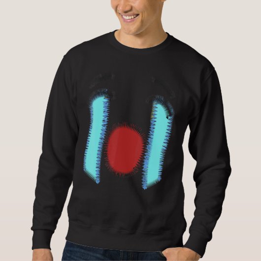Sweatshirt Un visage Abstrait génial (Devant)
