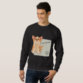 Sweatshirt Un vrai ami Welsh Corgi (Devant entier)