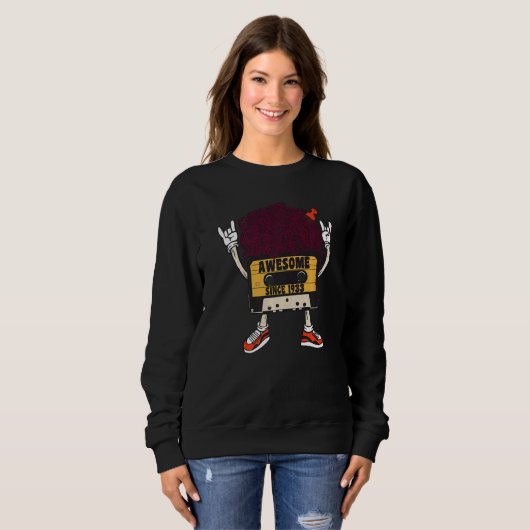 Sweatshirt Unapologetically black awesome since 1933 african  (Devant entier)