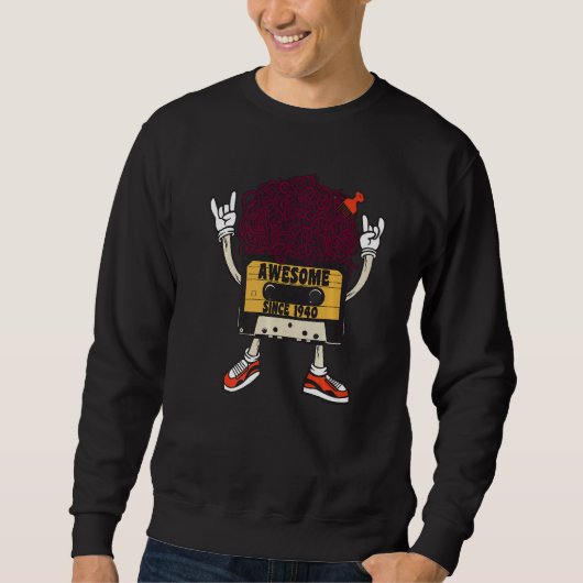 Sweatshirt Unapologetically black awesome since 1940 african  (Devant)