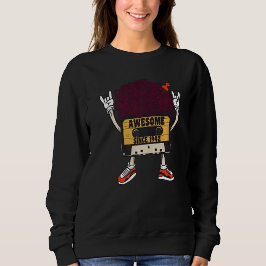 Sweatshirt Unapologetically black awesome since 1942 african  (Devant)