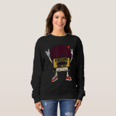 Sweatshirt Unapologetically black awesome since 1949 african  (Devant entier)