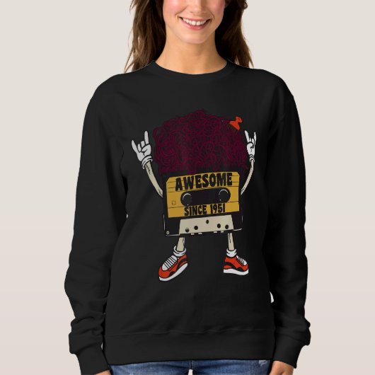 Sweatshirt Unapologetically black awesome since 1951 african  (Devant)