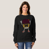 Sweatshirt Unapologetically black awesome since 1972 african  (Devant entier)